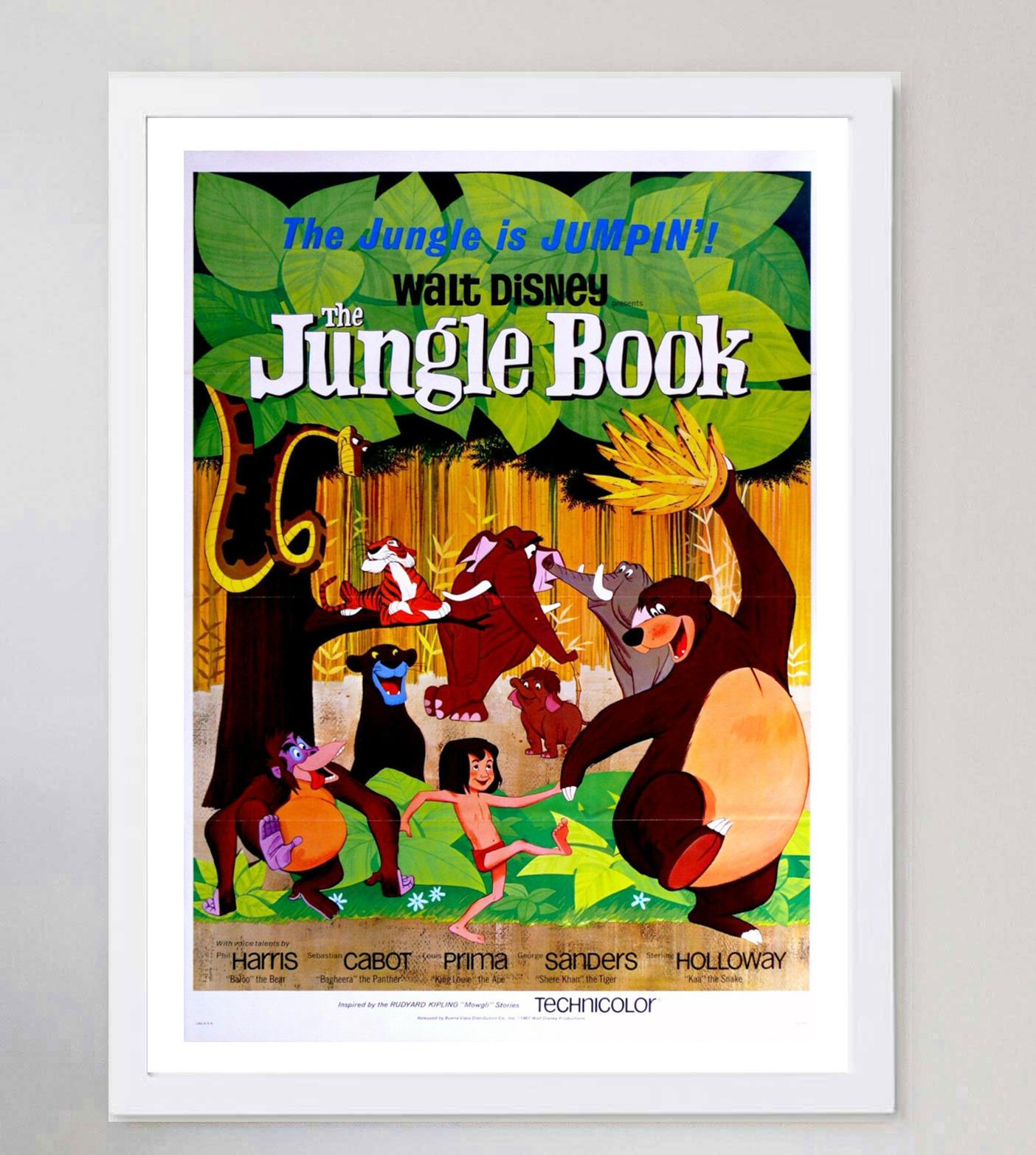 Américain Affiche vintage originale du livre Jungle Book, 1967 en vente