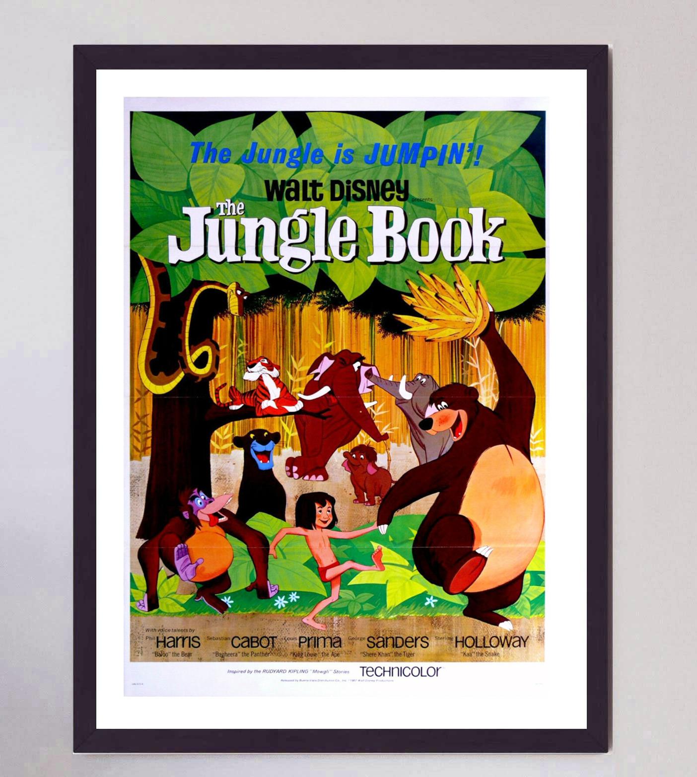 1967 El Libro de la Selva Póster Vintage Original Estadounidense en venta
