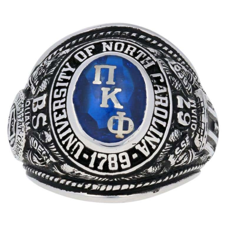 1978 University of North Carolina Class Ring 10 Karat Gold Synthetic ...