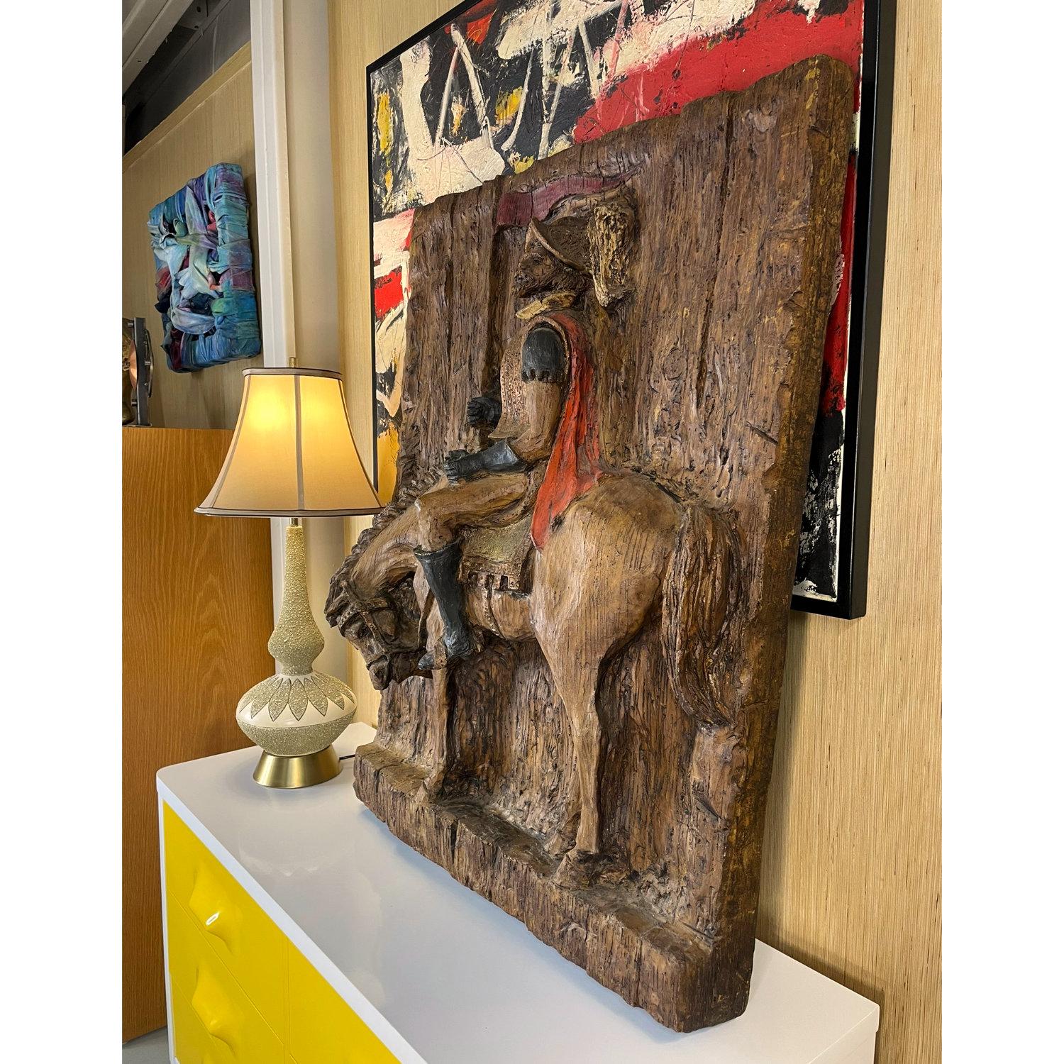 1967 Vanguard Studios Escultura de pared Don Quijote Conquistador español Estadounidense en venta