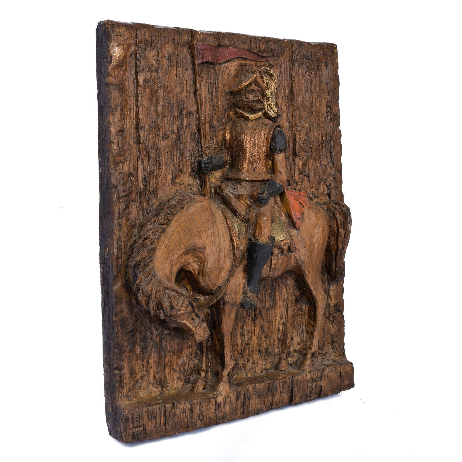 1967 Vanguard Studios Escultura de pared Don Quijote Conquistador español mediados del siglo XX en venta