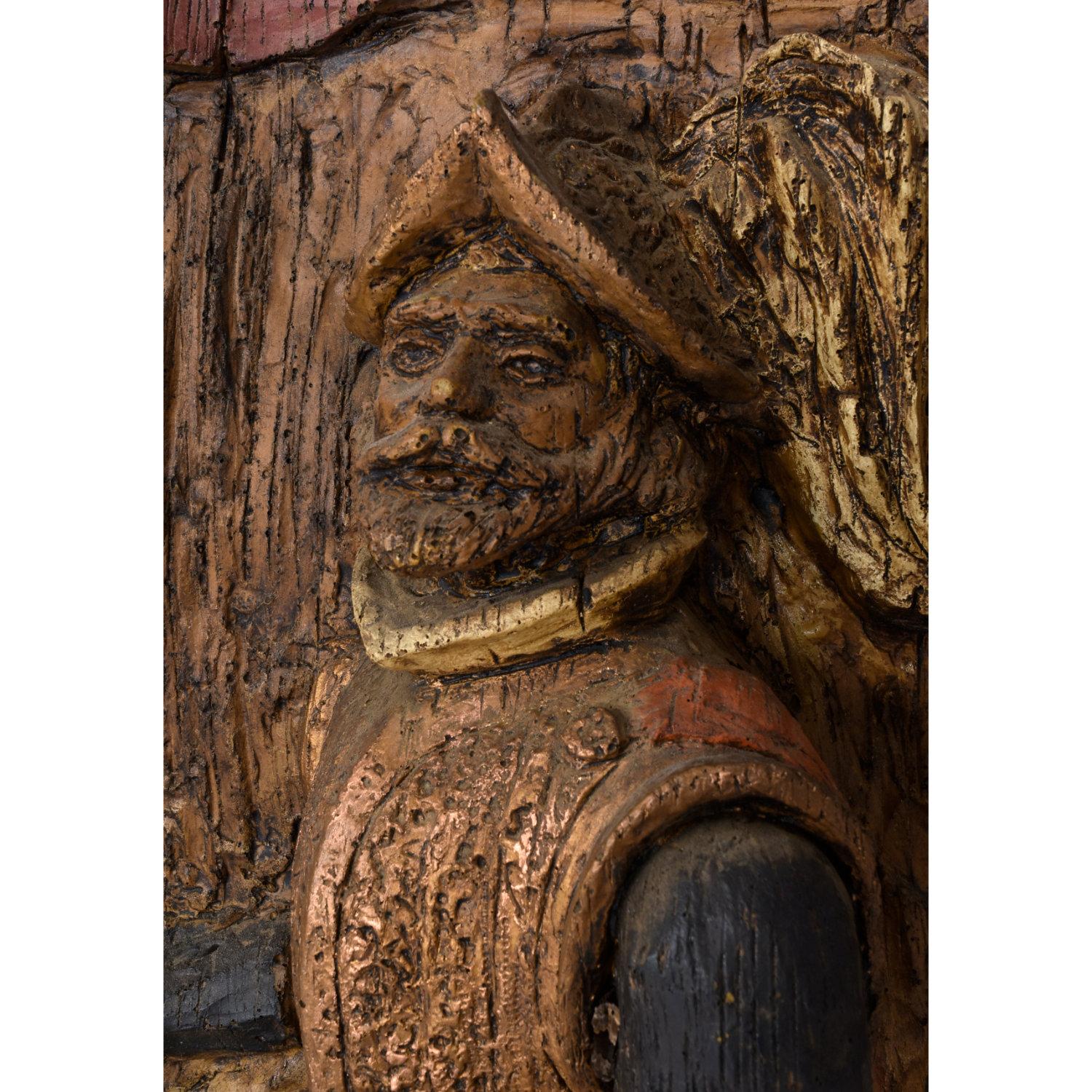 1967 Vanguard Studios Escultura de pared Don Quijote Conquistador español Pintura en venta