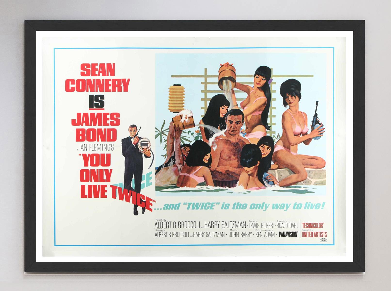 Mid-20th Century 1967 You Only Live Twice Original Vintage Poster For Sale
