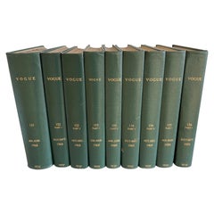 1968-1970 Hardbound Vogue Magazines, Set of 9