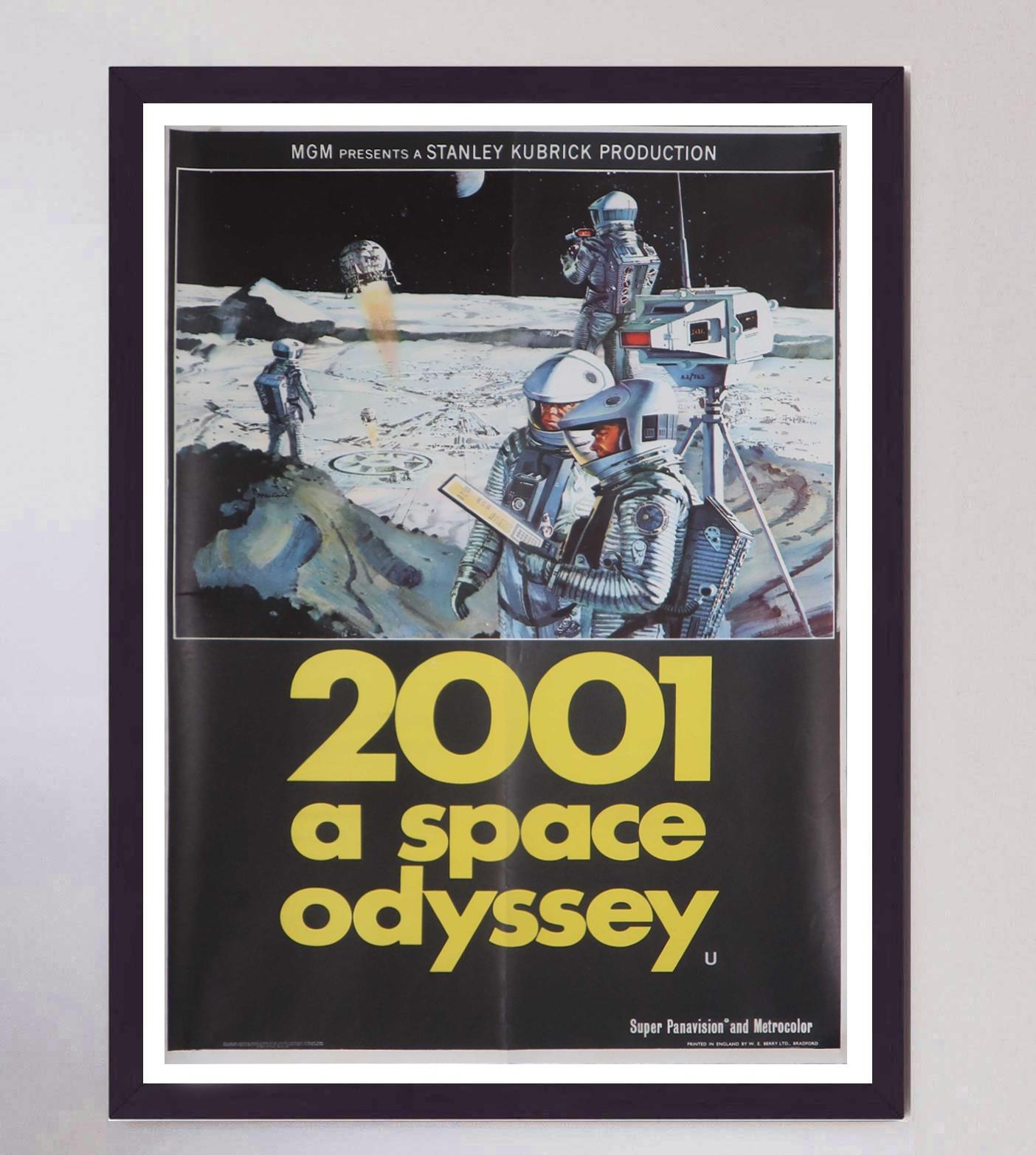 1968 2001: A Space Odyssey Original Vintage Poster In Good Condition For Sale In Winchester, GB