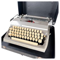 Used 1968 Adler J5 Manual Typewriter with Case West Germany