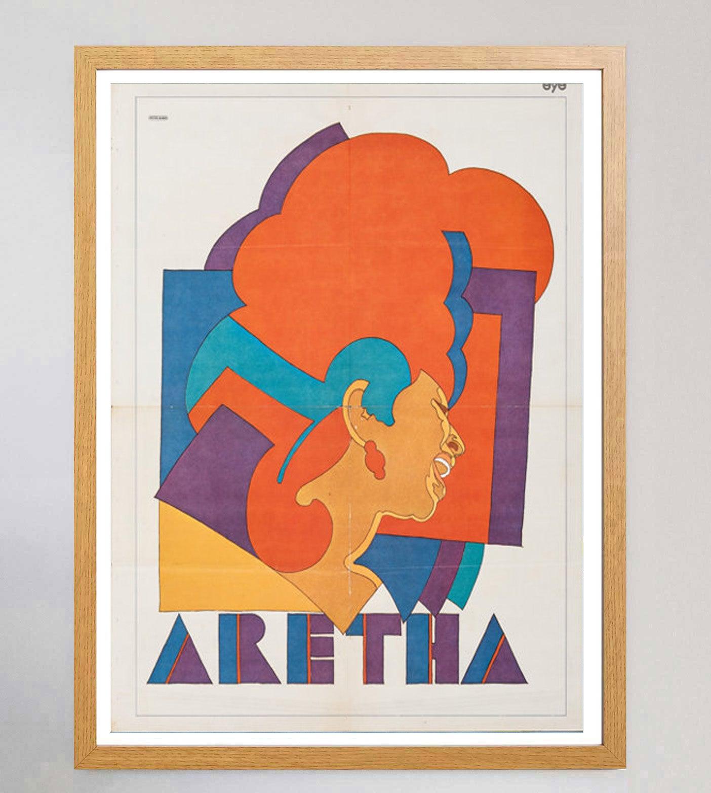 Americano 1968 Aretha Franklin - Milton Glaser Poster originale d'epoca in vendita