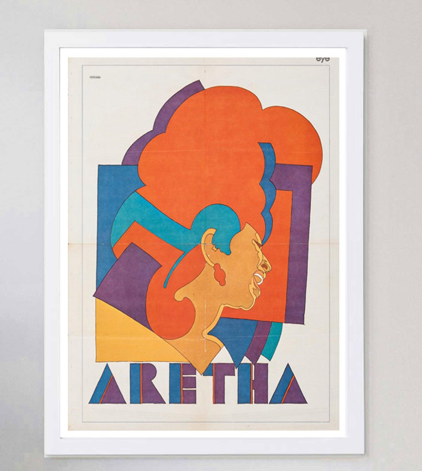 1968 Aretha Franklin - Milton Glaser Poster originale d'epoca In condizioni buone in vendita a Winchester, GB