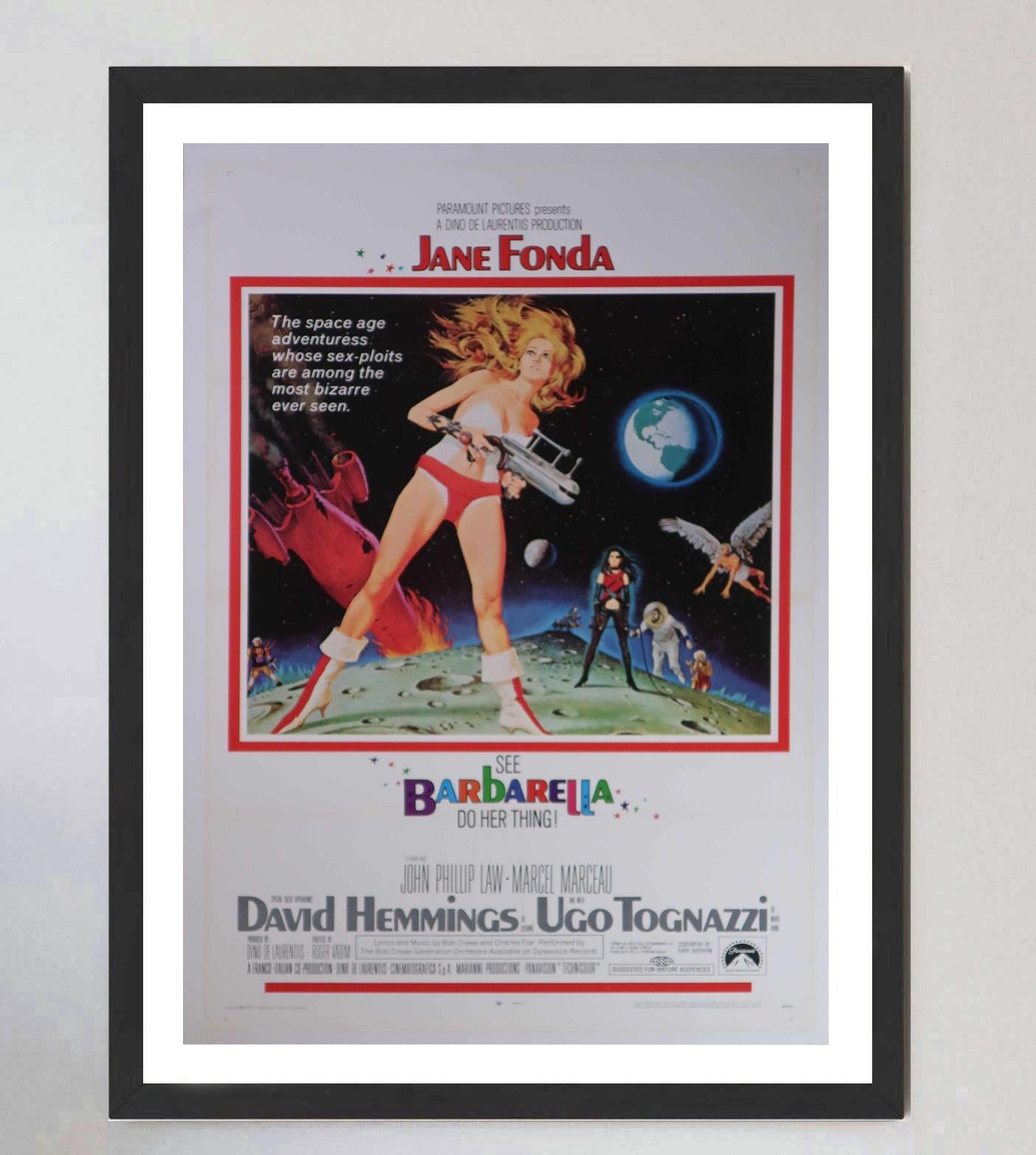 Metà XX secolo 1968 Barbarella Poster originale d'epoca in vendita