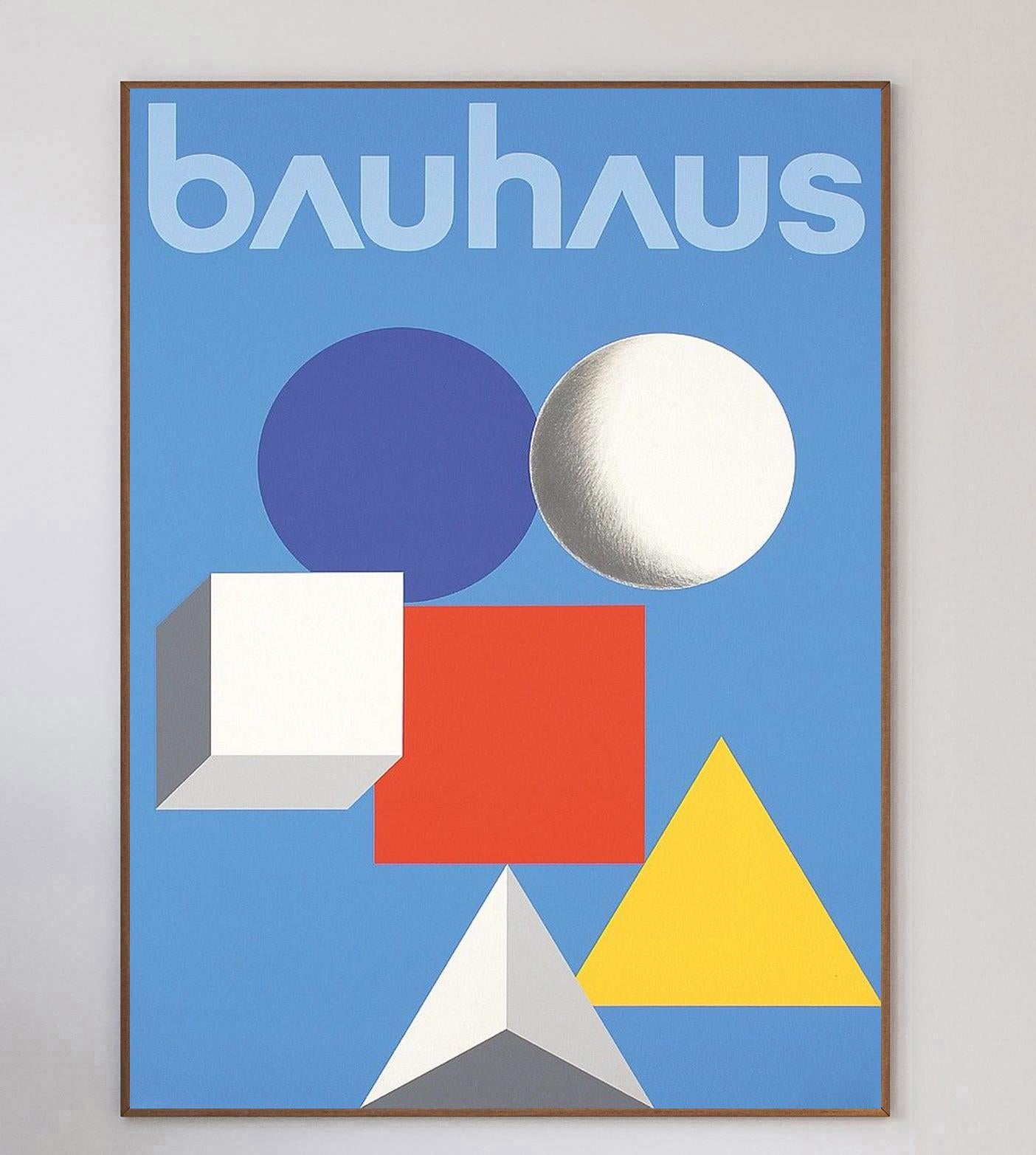 Austrian-American designer Herbert Bayer was one of Bauhaus' most influential students & teachers. Founded by Walter Gropius in 1919, the German art school ran for only 14 years however its impact and influence on art & design in the 20th century
