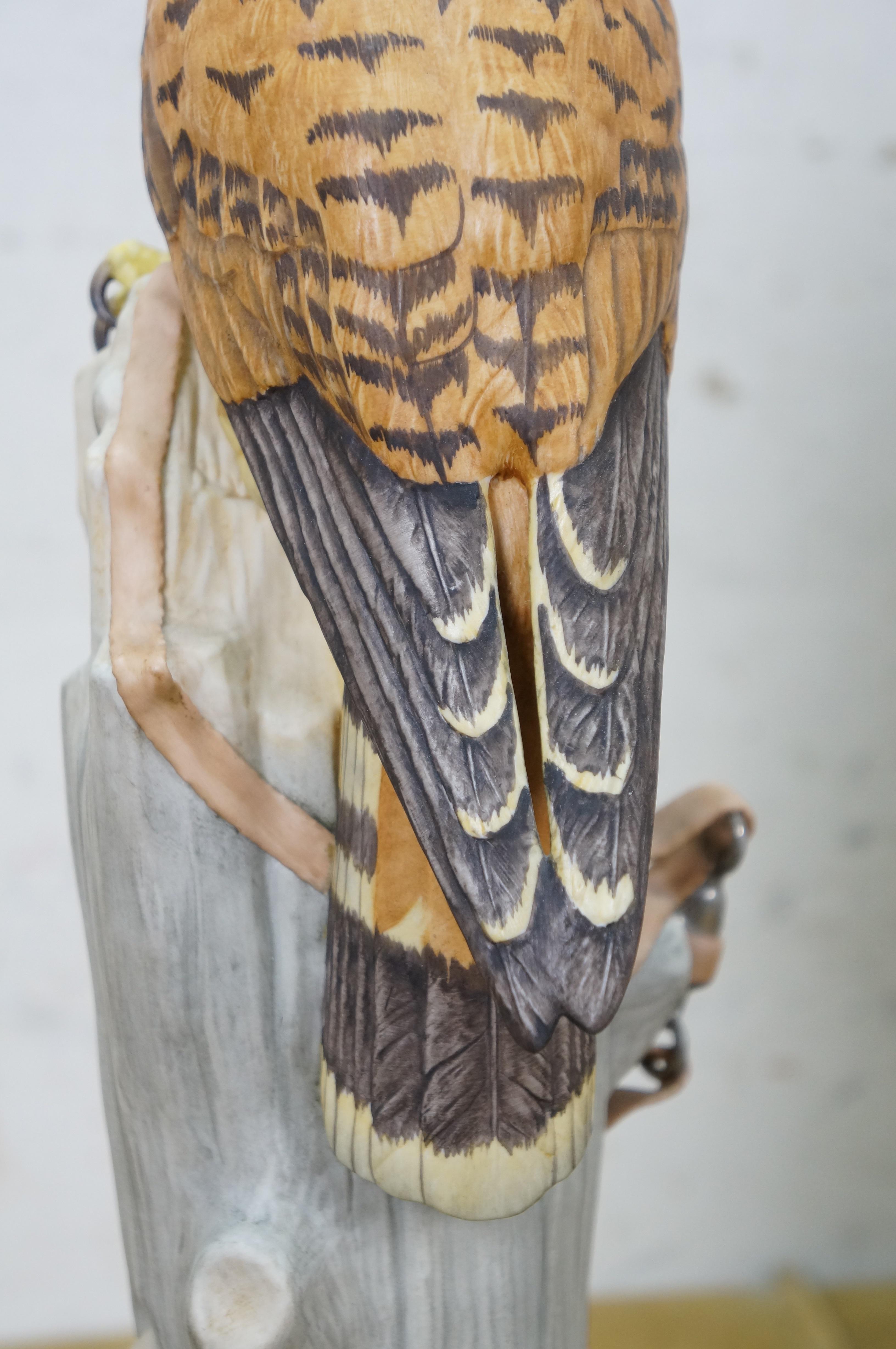 1968 Boehm Kestrel 492W Uccelli in porcellana Sculture Coppia 16