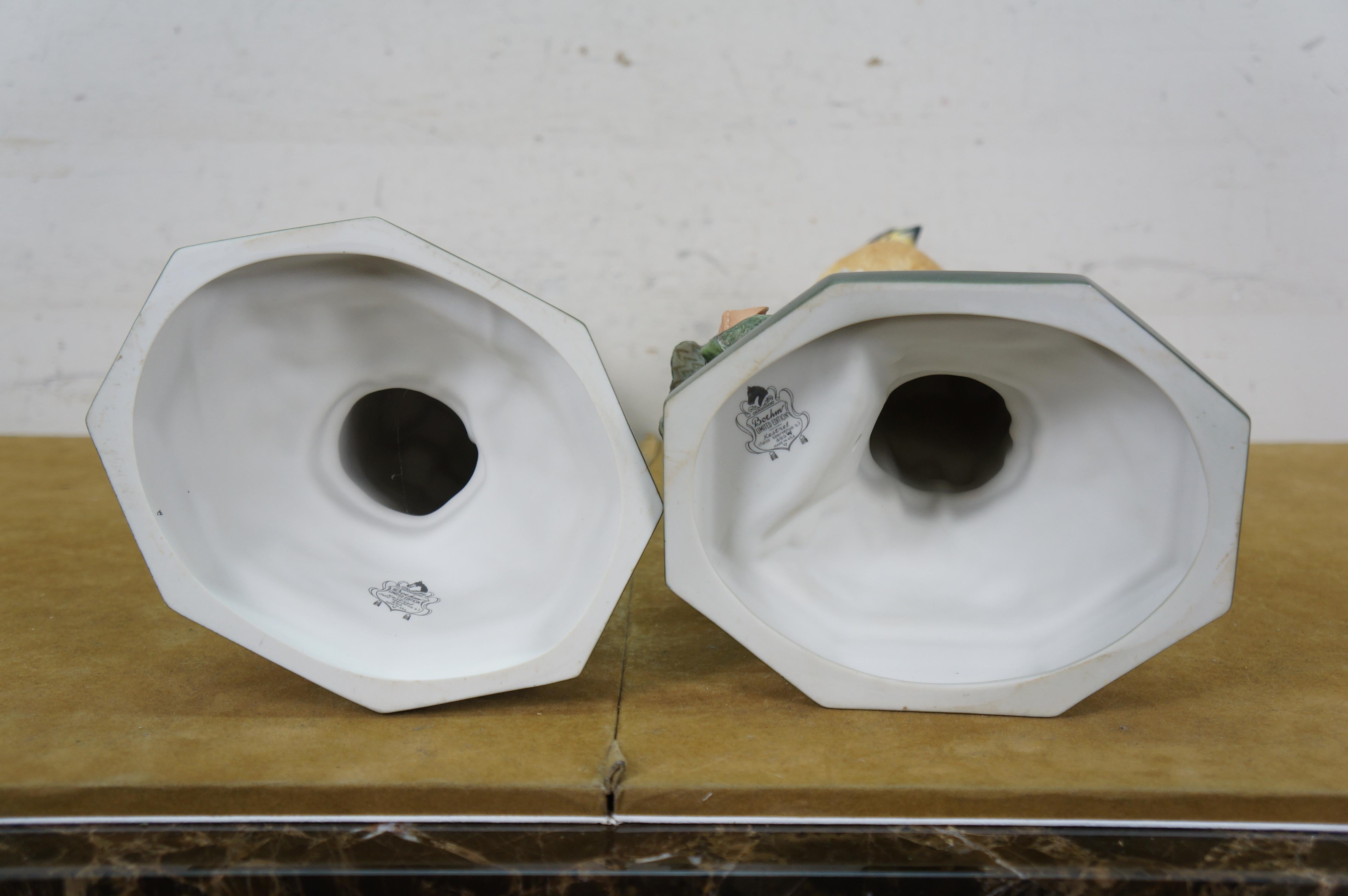 1968 Boehm Kestrel 492W Uccelli in porcellana Sculture Coppia 16