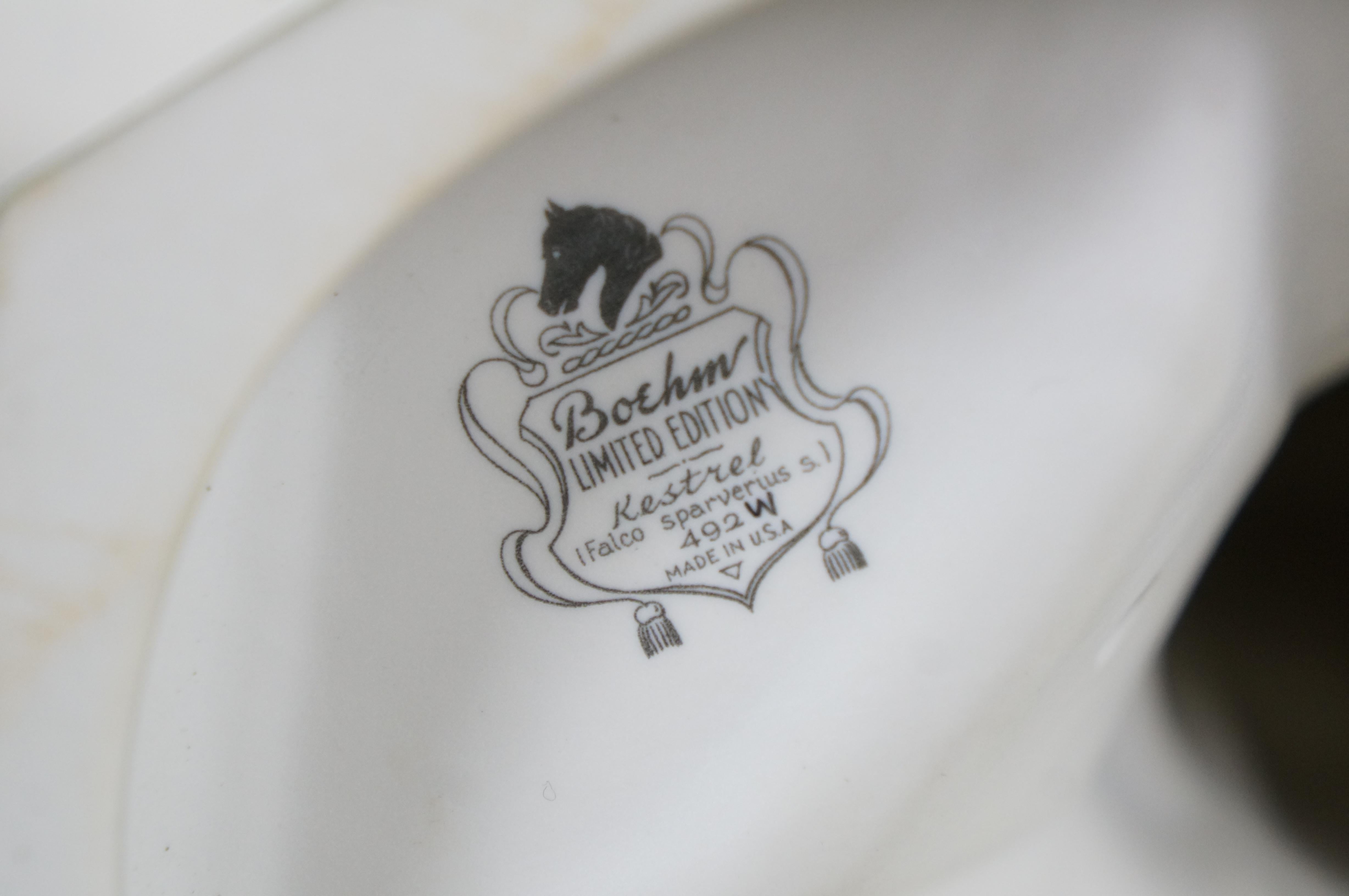 1968 Boehm Kestrel 492W Uccelli in porcellana Sculture Coppia 16