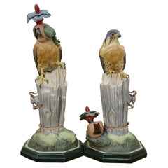1968 Boehm Kestrel 492W Porcelain Bird Figurines Sculptures Pair 16" 1968 Boehm Kestrel 492W Porcelain Bird Figurines Sculptures Pair 16"
