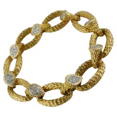 1968 Boucheron Yellow Gold and Diamond Serpent Bohème Bracelet