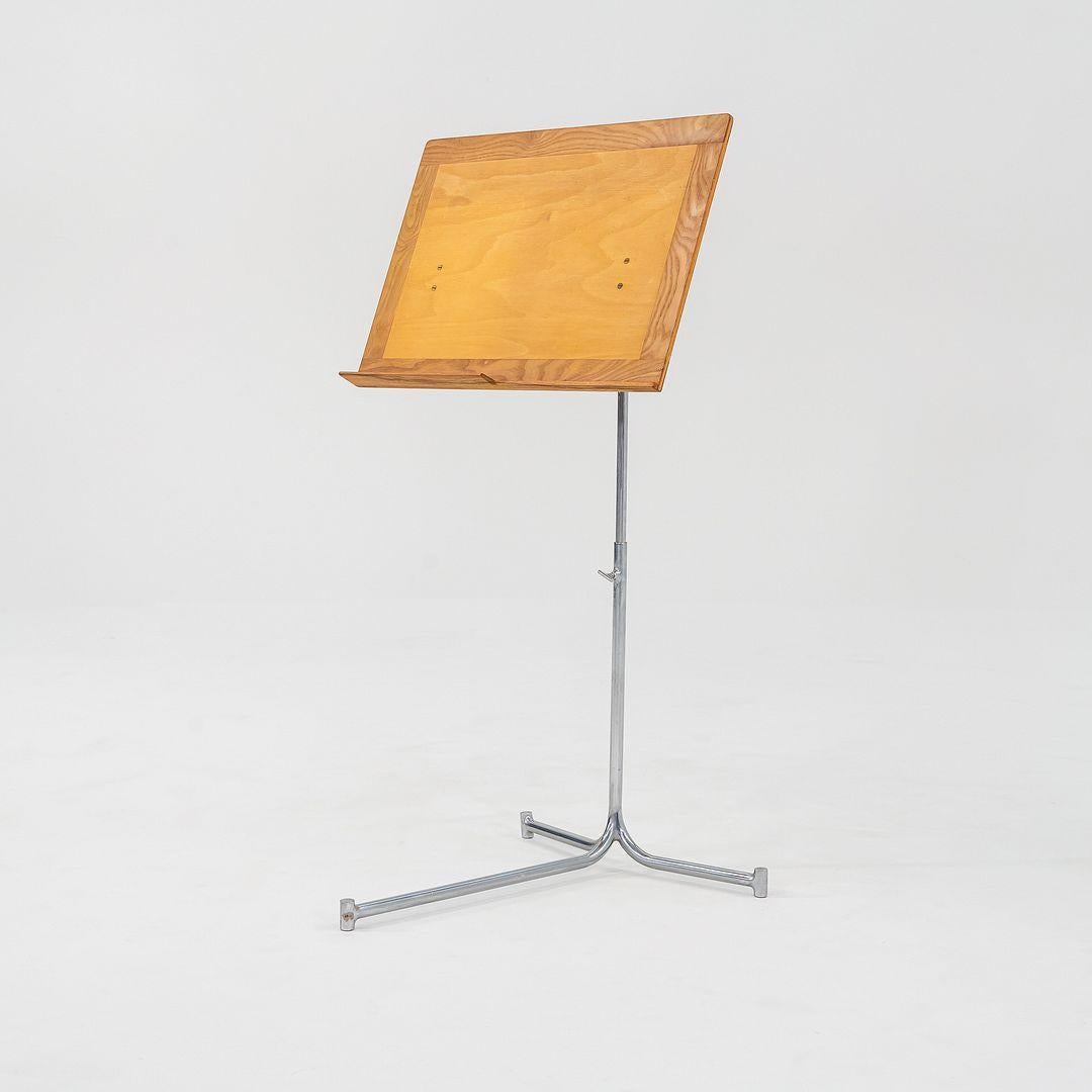 1968 Bruno Mathsson pour Firma Karl Mathsson Stand de lecture musicale en bouleau et frêne en vente 4