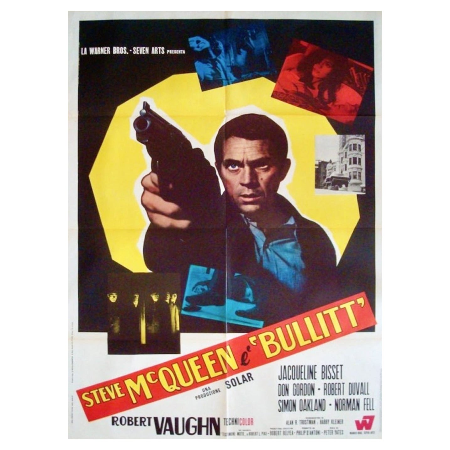 1968 Bullitt 'Italian' Original Vintage Poster