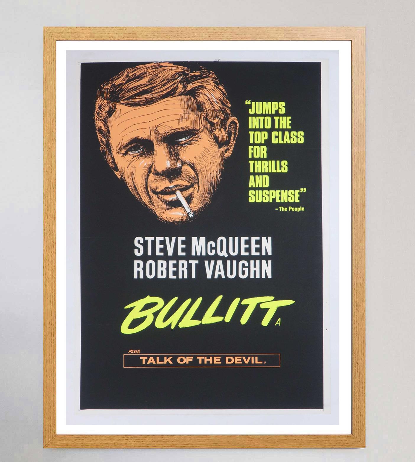 British 1968 Bullitt Original Vintage Poster For Sale