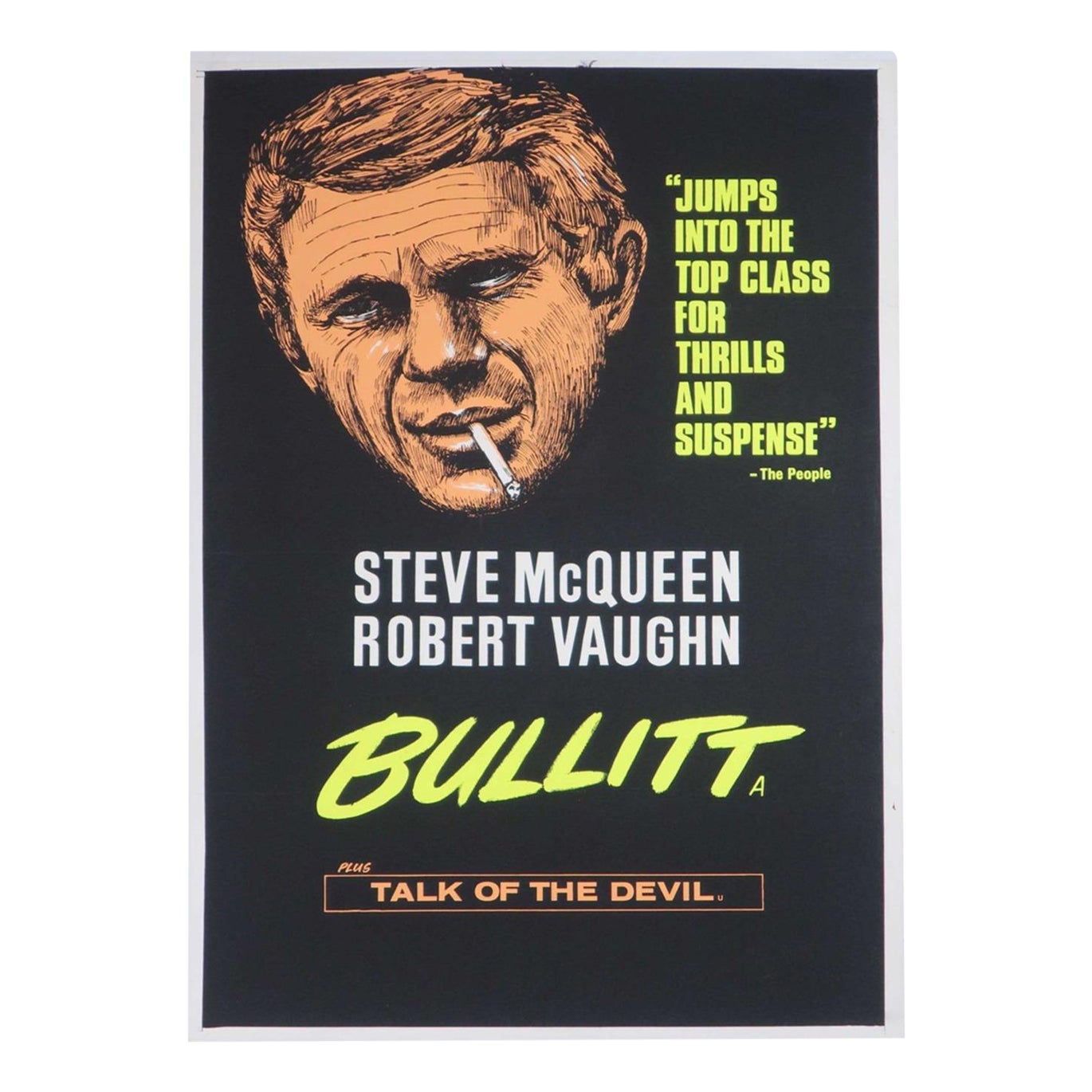 Bullitt Original-Vintage-Poster, 1968