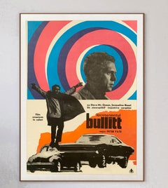 1968 Bullitt (Romania) Poster originale d'epoca
