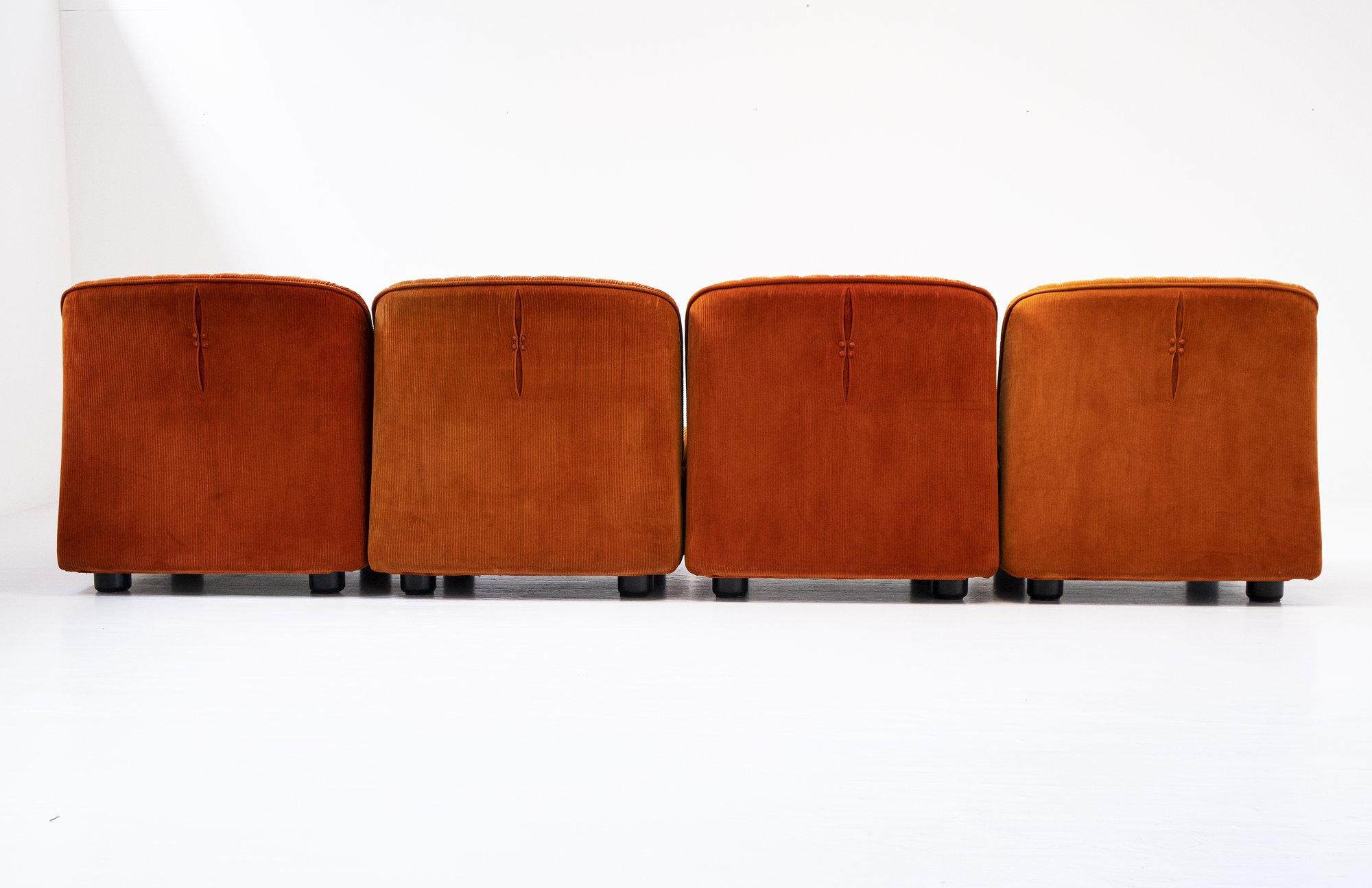 1968 Ciprea Armchairs by Afra & Tobia Scarpa for Cassina (1968), Italy, Set of 4 For Sale 3
