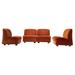 Fauteuils Ciprea de 1968 par Afra & Tobia Scarpa pour Cassina (1968), Italie, lot de 4