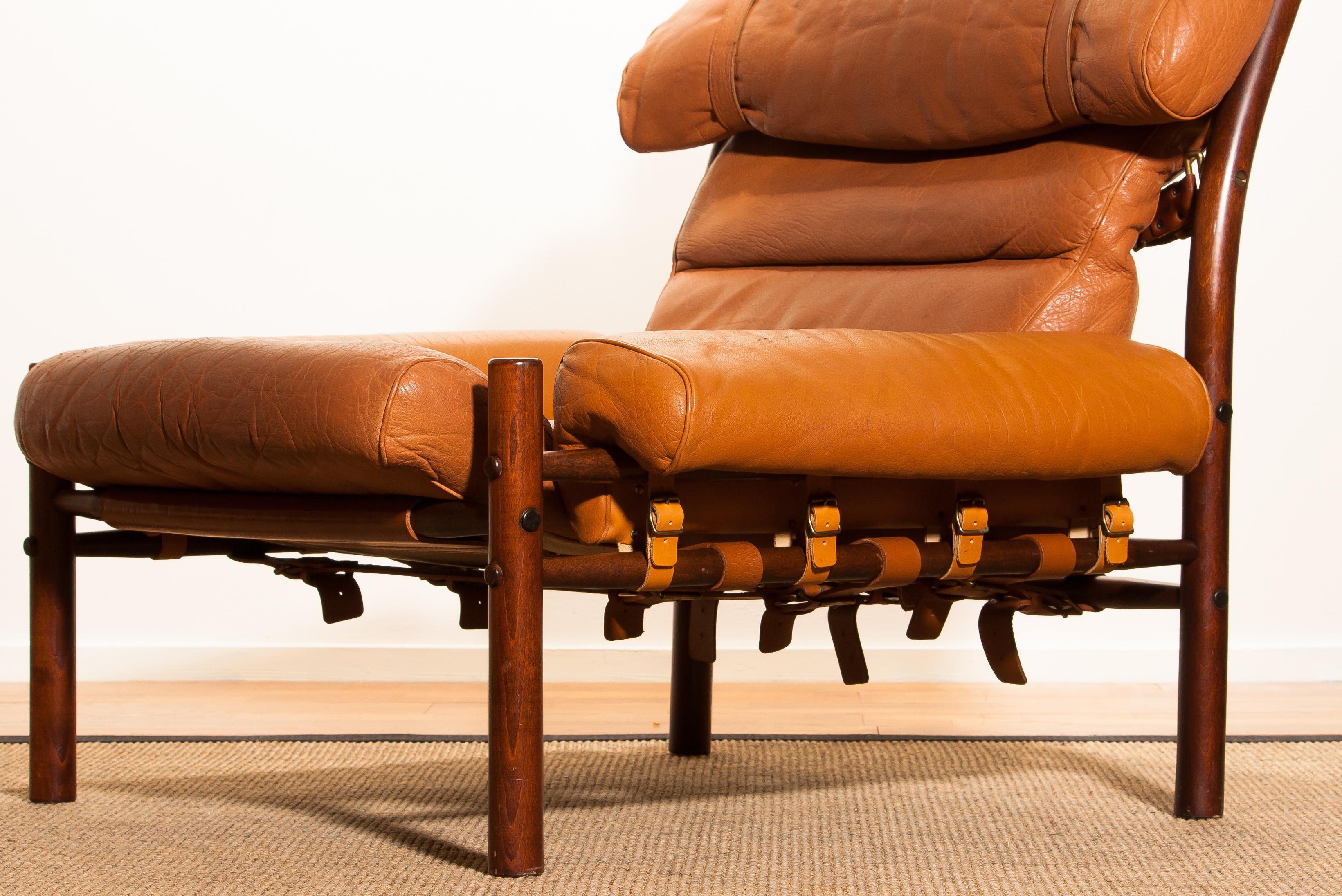 1968, Cognac Leather Safari Chair 