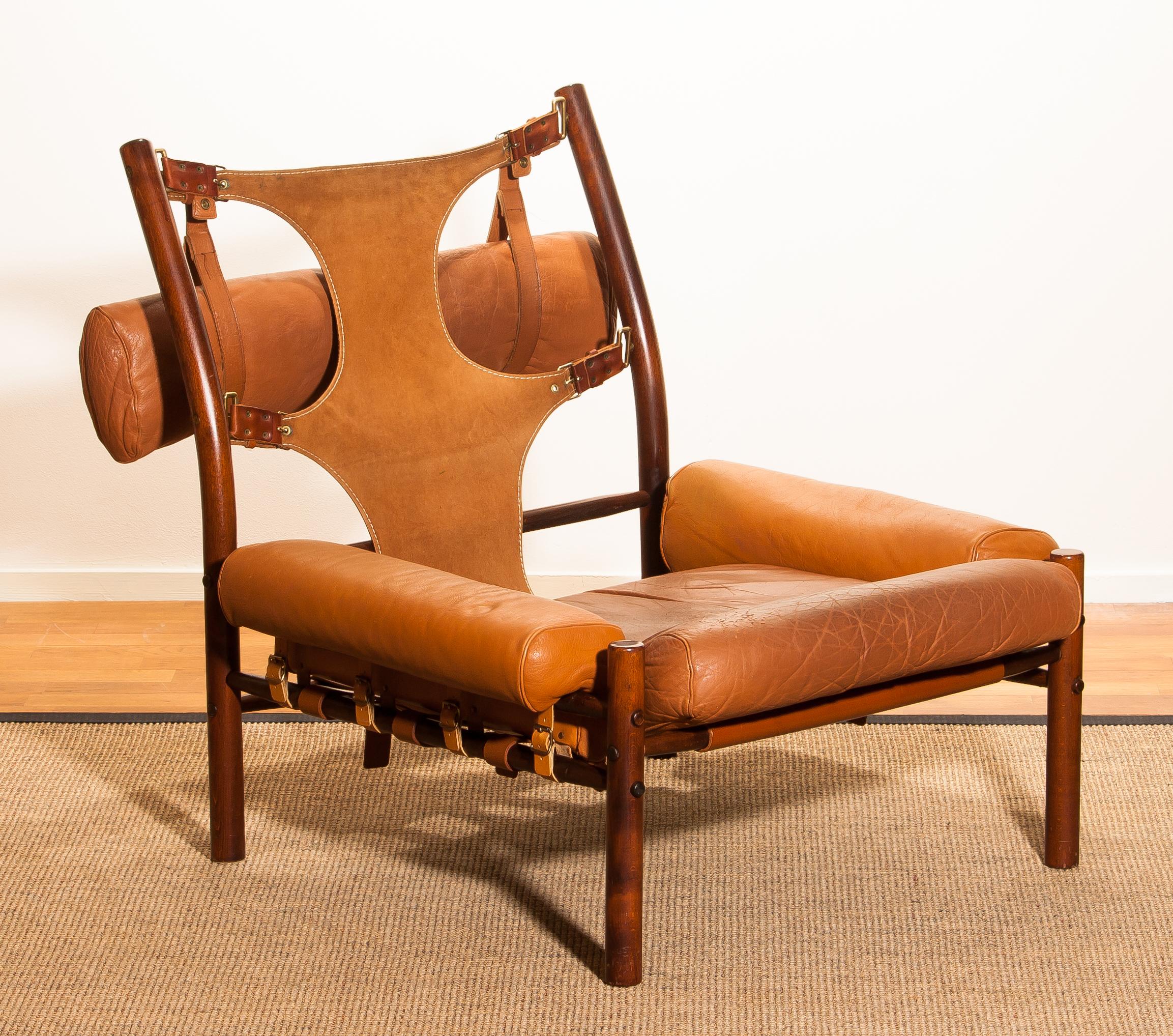 1968, Cognac Leather Safari Chair 