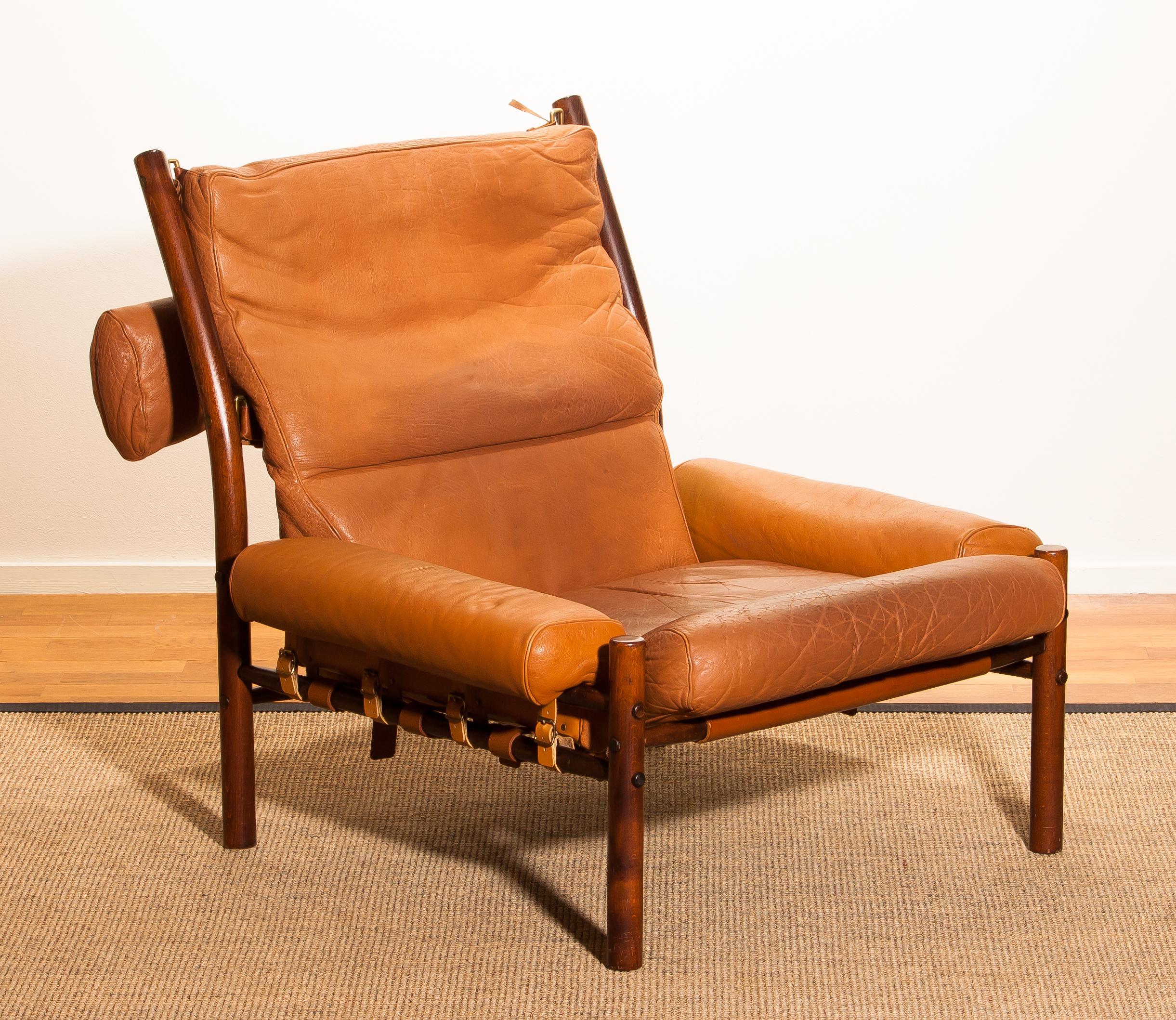 1968, Cognac Leather Safari Chair 