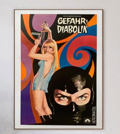 1968 Danger: Diabolik (German) Original Vintage Poster