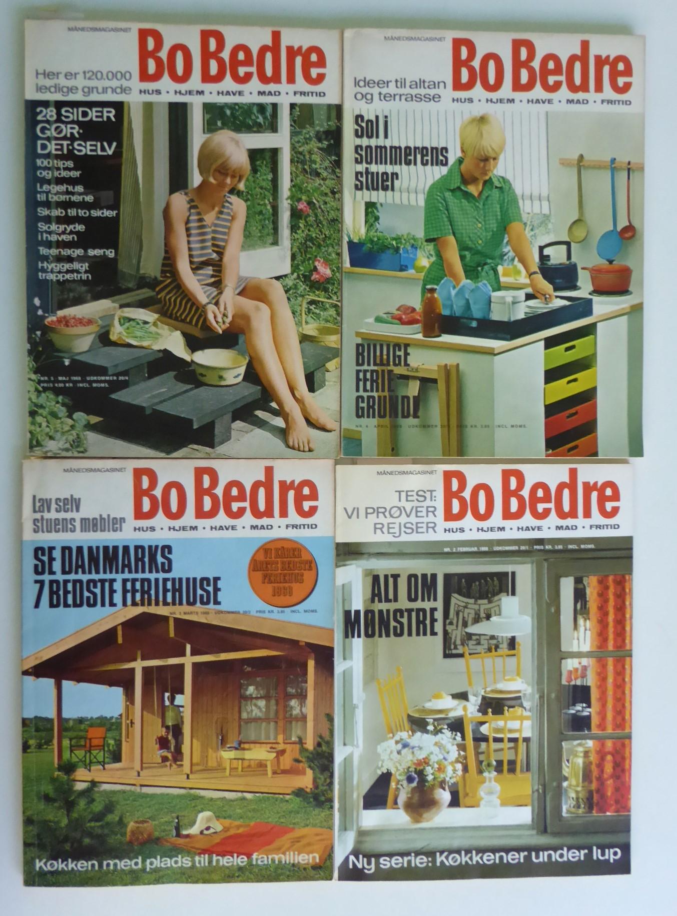 La langue danoise Bo Bedre Vintage Magazines Modern Home Design Style 12 pièces, 1968 Bon état - En vente à Miami, FL