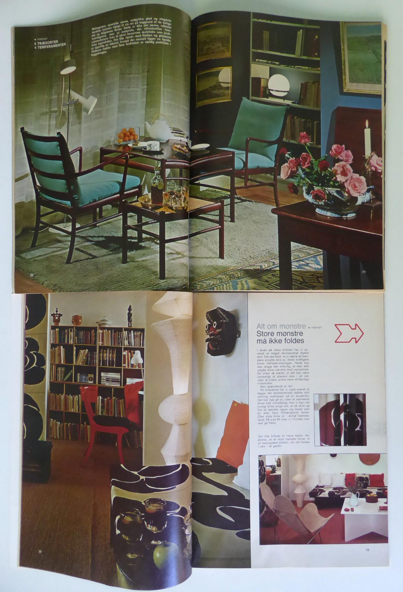 La langue danoise Bo Bedre Vintage Magazines Modern Home Design Style 12 pièces, 1968 en vente 1