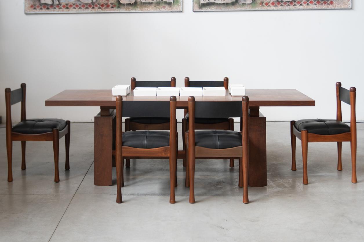1968 Dining Set with Sideboard by S. Coppola for Bernini – Iconic Mid-Century It in vendita 6