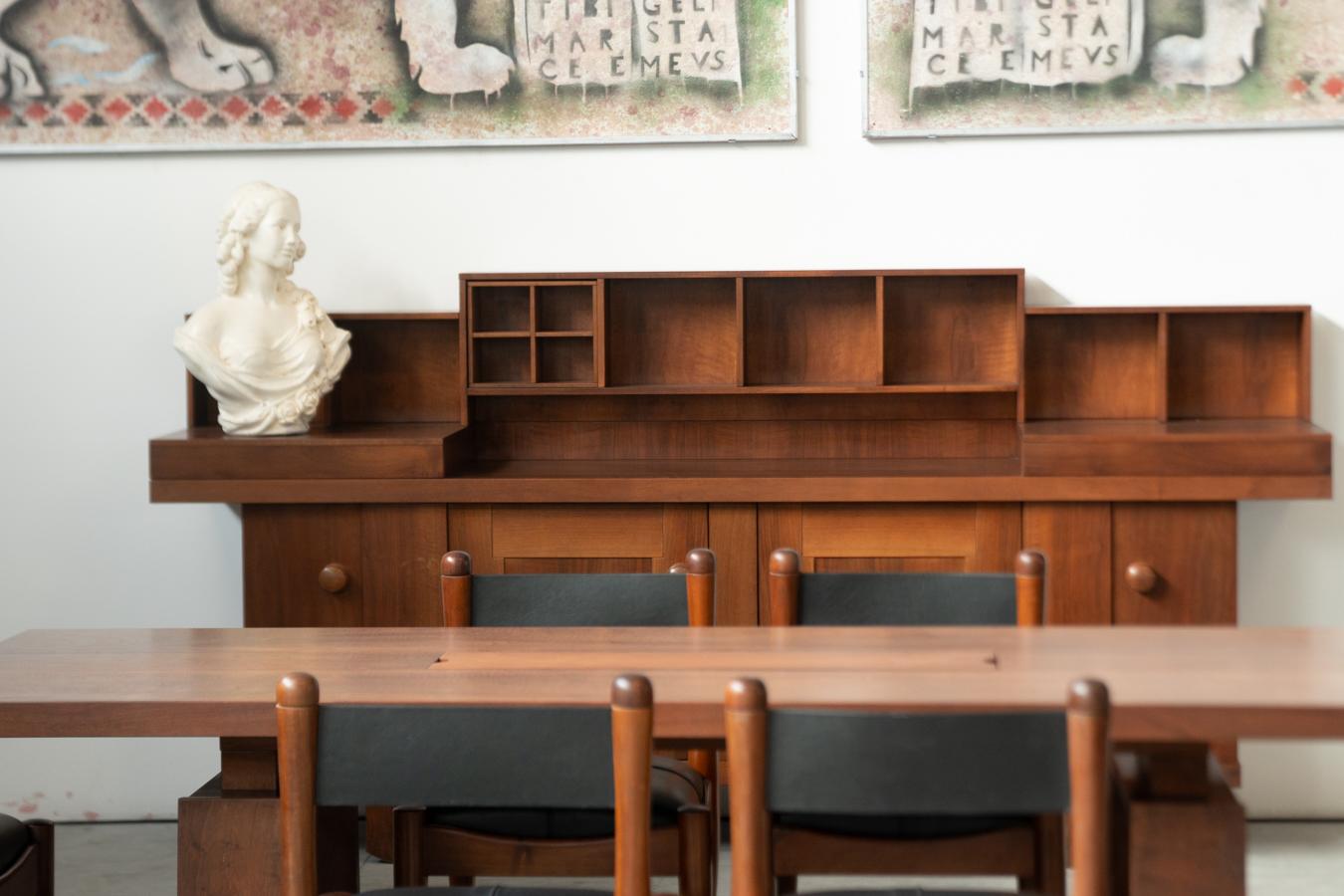 Mid-20th Century 1968 Dining Set with Sideboard by S. Coppola for Bernini – Iconic Mid-Century It in vendita