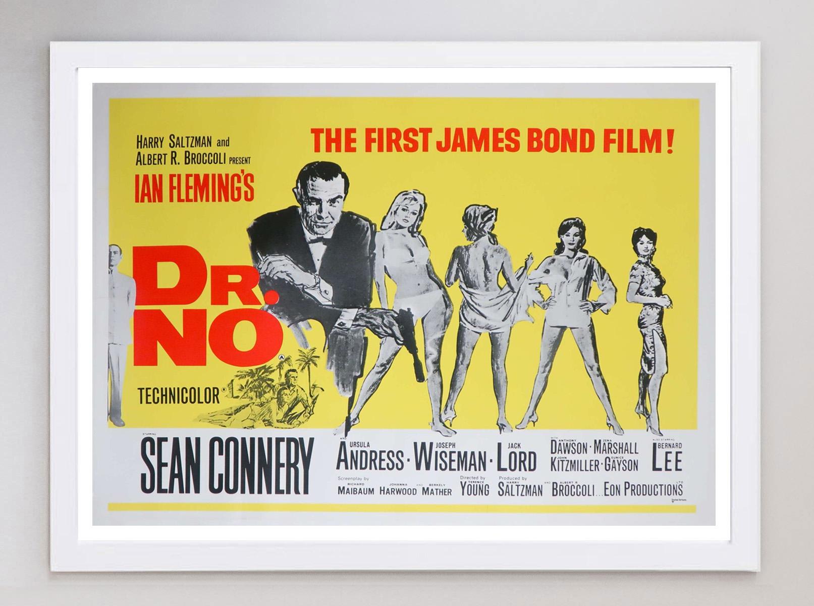1968 Dr. No Original Vintage Poster In Good Condition For Sale In Winchester, GB