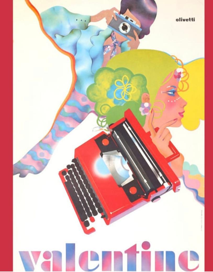 1968, Ettore Sottsas & Perry King for Olivetti, Italy, Red 