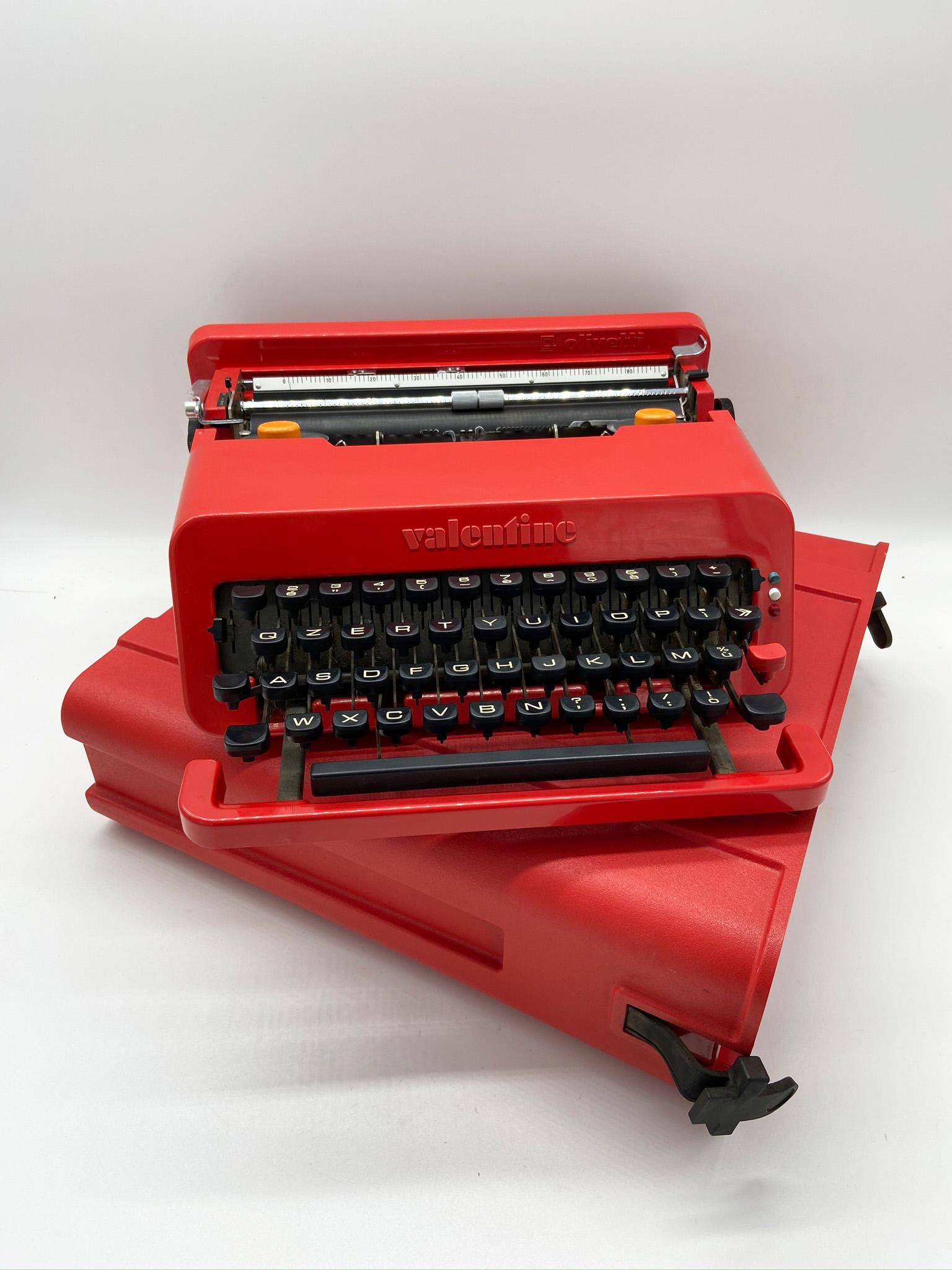 Italian 1968, Ettore Sottsas & Perry King for Olivetti, Italy, Red 