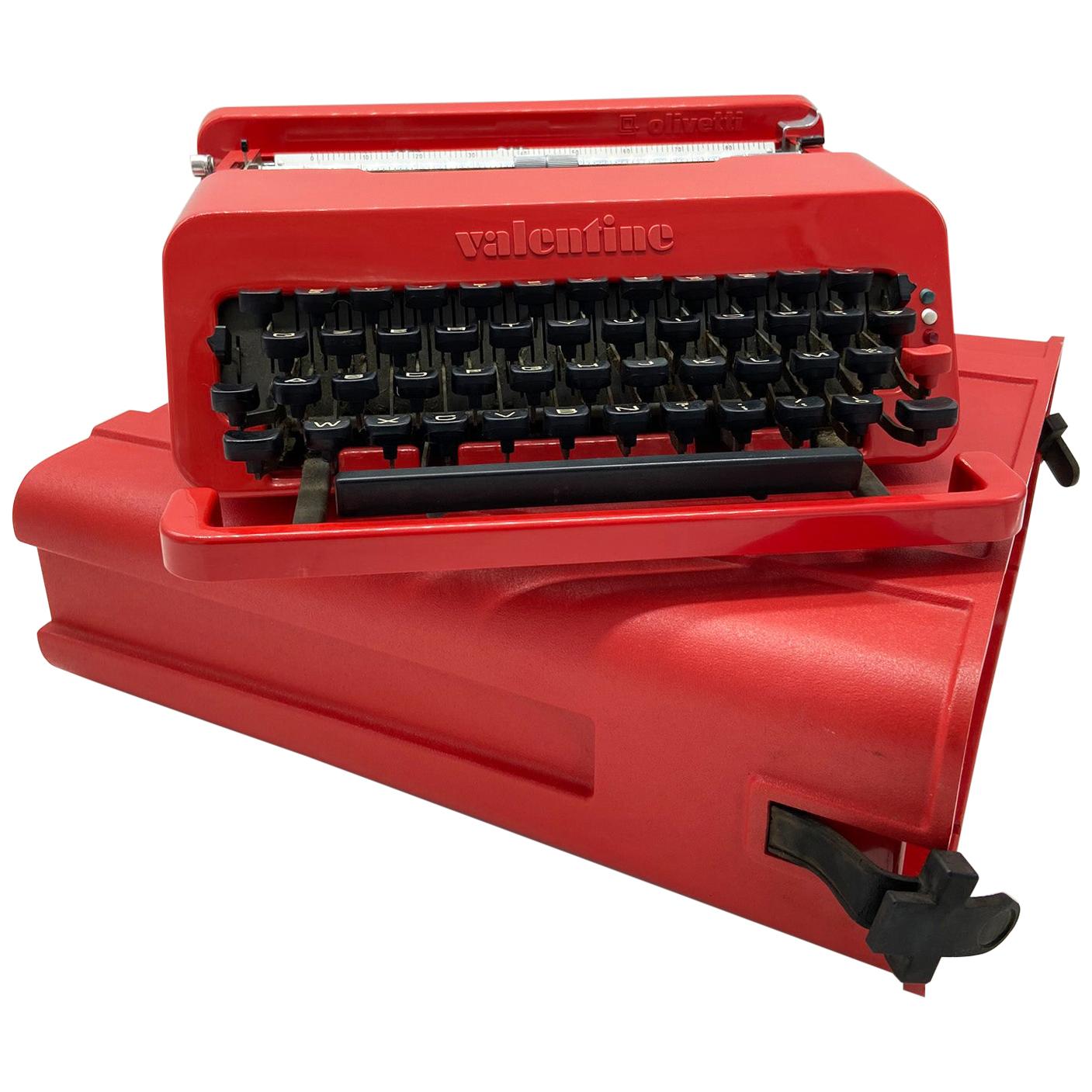 1968, Ettore Sottsas & Perry King for Olivetti, Italy, Red "Valentine" Typewrite