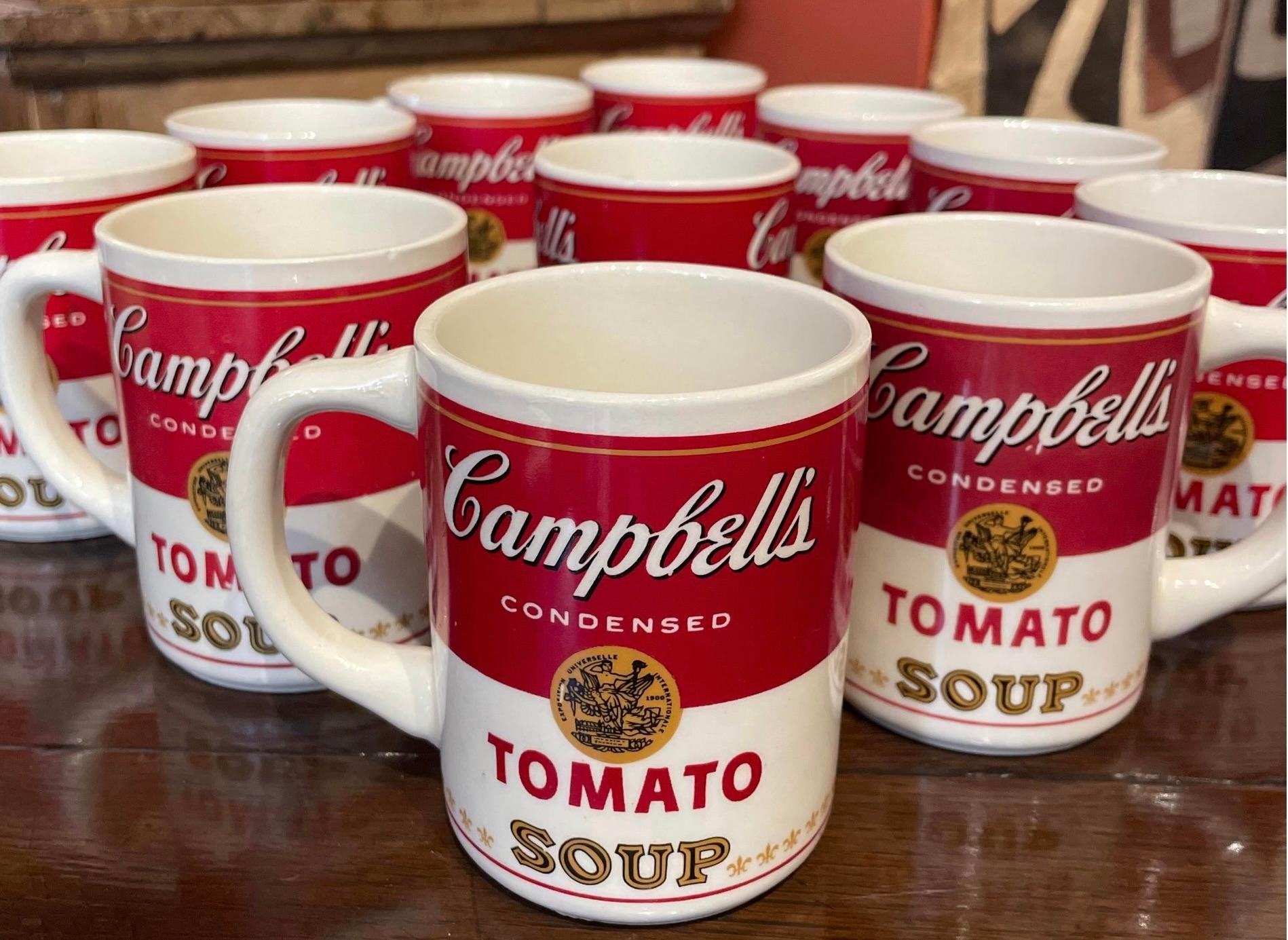Mid-20th Century 1968 First Edition Campbell's Soup Mugs- Set of 11 For Sale