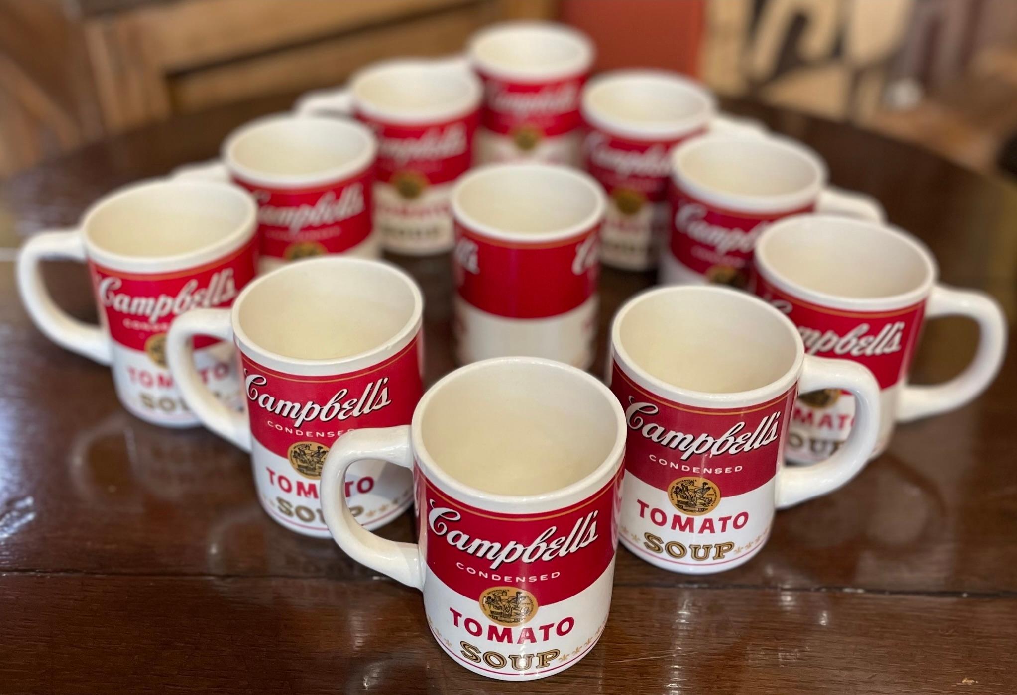 Ceramic 1968 First Edition Campbell's Soup Mugs- Set of 11 For Sale