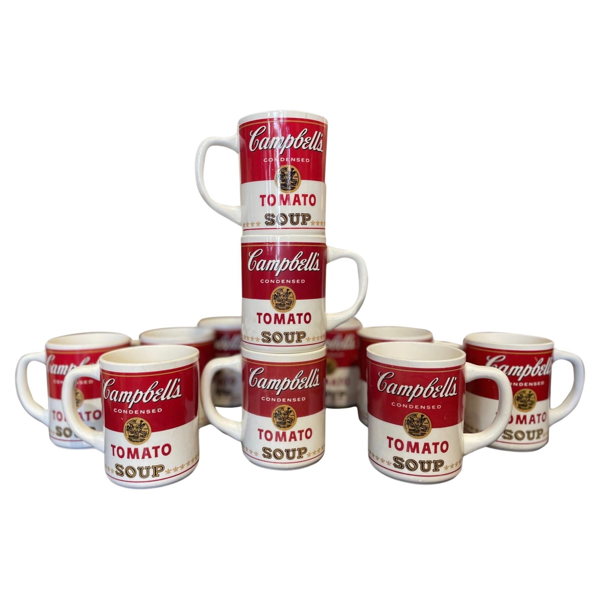 1968 First Edition Campbell's Soup Mugs- Set of 11 For Sale