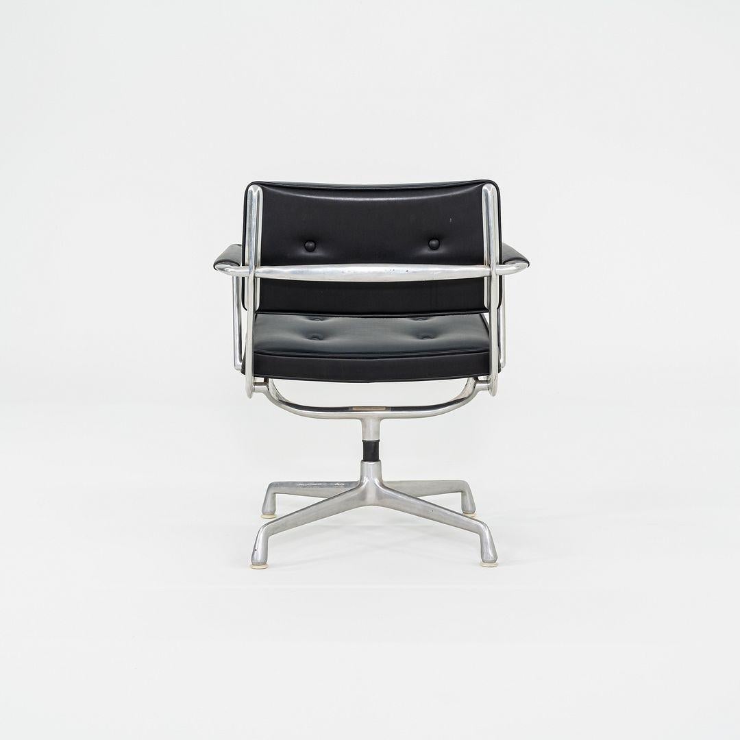 1968 Herman Miller Eames ES102 Intermediate Desk Chair in Black Naugahyde 1