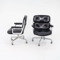 1968 Herman Miller Eames Time Life Executive Desk Chairs in Leather, 4-Star Base