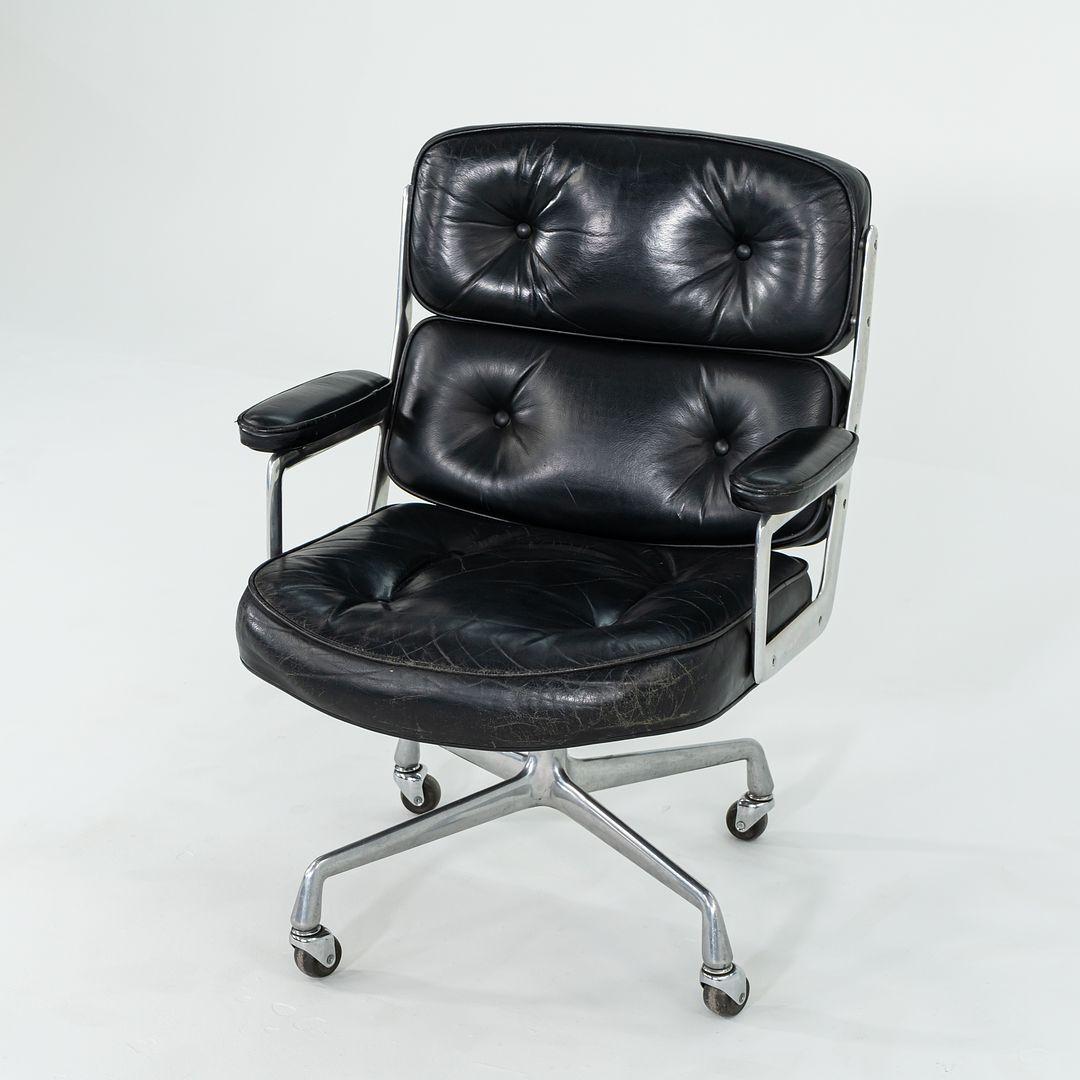 1968 Herman Miller Eames Time Life Executive-Schreibtischstühle aus Leder, 4-Sterne-Sockel (amerikanisch) im Angebot