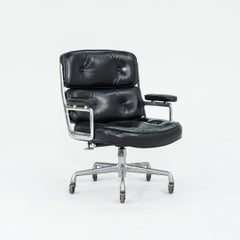 1968 Herman Miller Eames Time Life Executive Desk Chairs in Leather, 5-Star Base