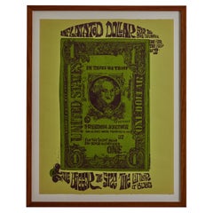 Vintage 1968 'Inflated Dollar' Handmade & Hand Signed Framed Silkscreen by David Weidman