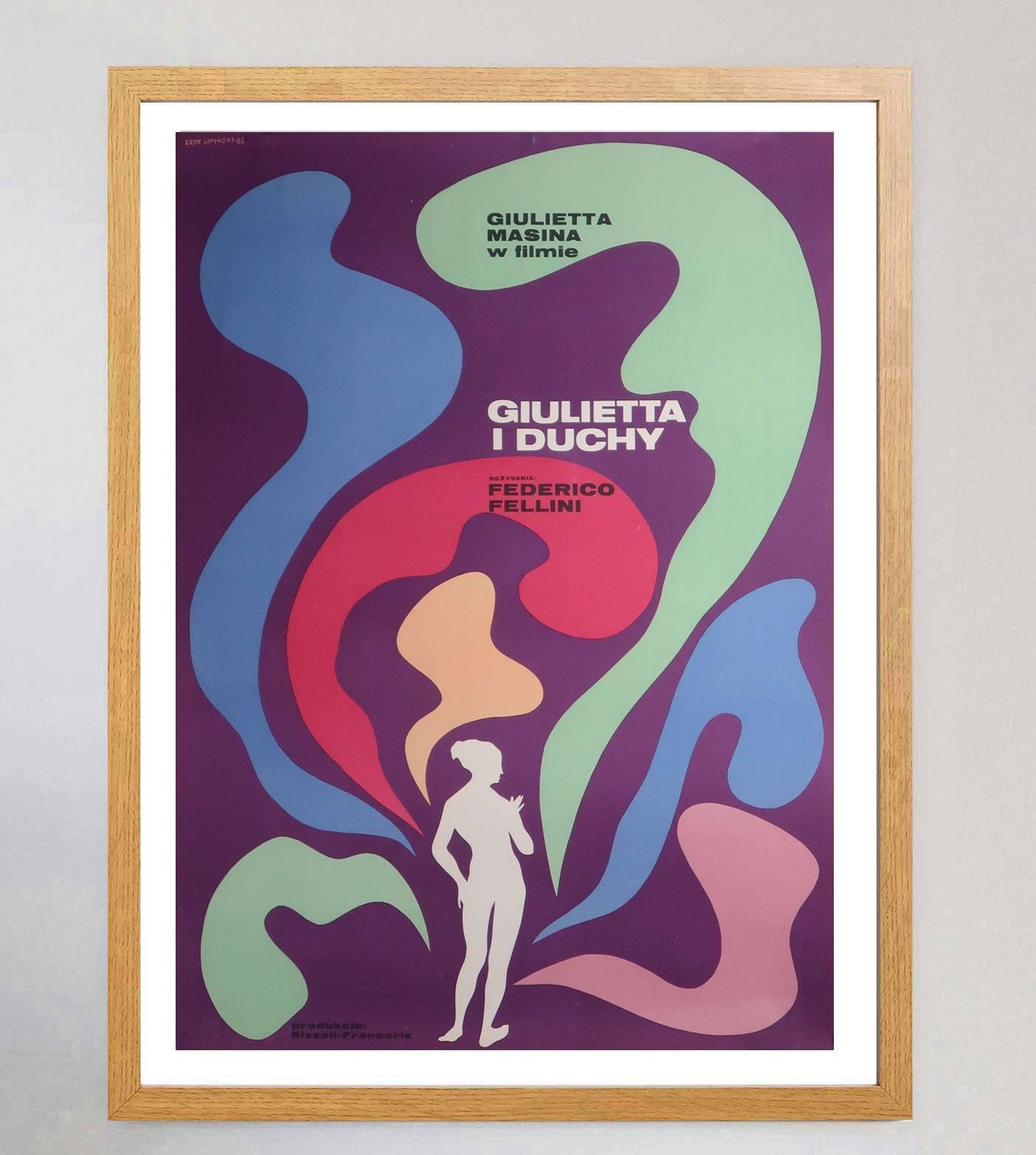 1968 Juliet of the Spirits (Polnisch) Original Vintage Poster im Zustand „Gut“ im Angebot in Winchester, GB