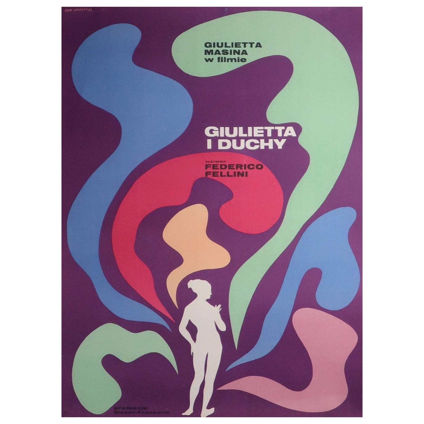 1968 Juliet of the Spirits (Polnisch) Original Vintage Poster im Angebot