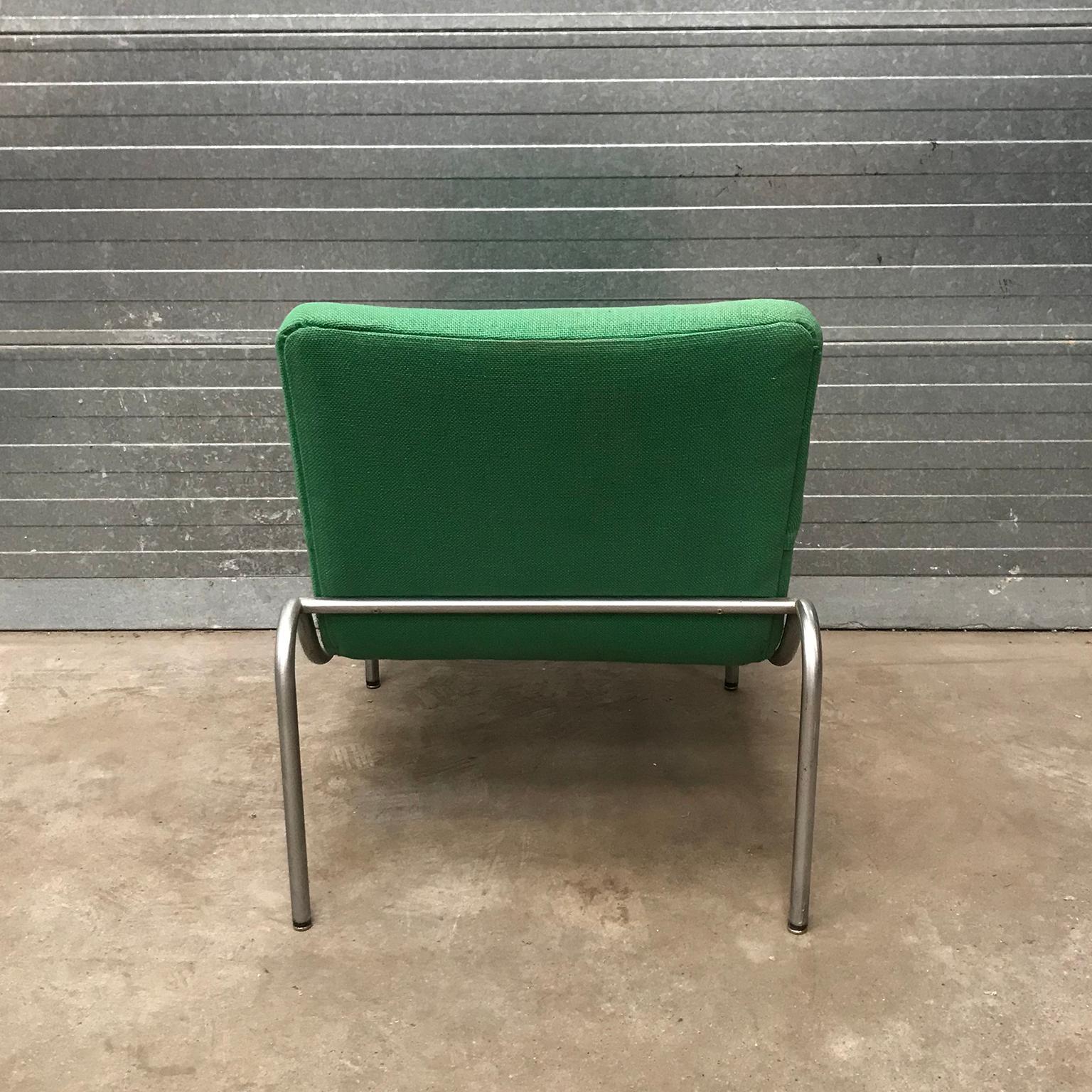 1968, Kho Liang Ie for Stabin Holland, Rare Apple Green Low Lounge Chair 3