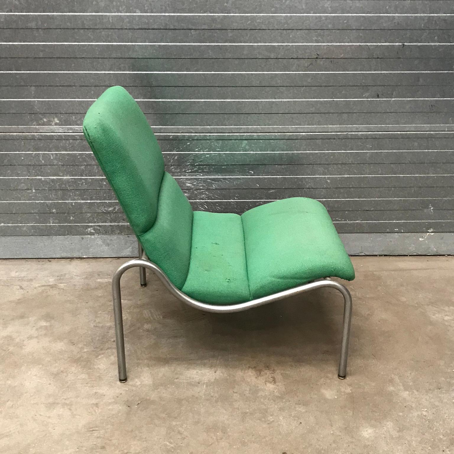 1968, Kho Liang Ie for Stabin Holland, Rare Apple Green Low Lounge Chair In Good Condition In Amsterdam IJMuiden, NL